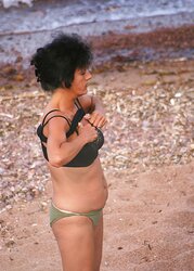 Mature on a beach in Corfu