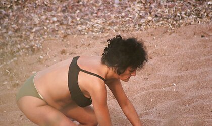 Mature on a beach in Corfu
