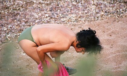 Mature on a beach in Corfu