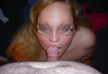 Gargling Dick on Her Knees