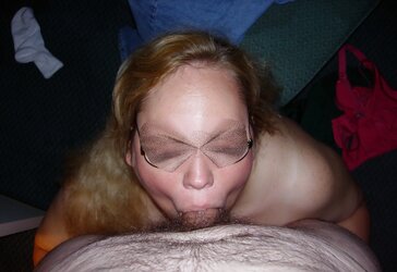 Gargling Dick on Her Knees