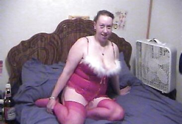 Ny wifey in a Christmas teddy