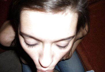 INEXPERIENCED TEENAGER DEEPTHROATS FACIAL CUMSHOT
