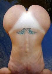 Super-Steamy Wifey With Sunburn Lines Posing Nude At The Lake