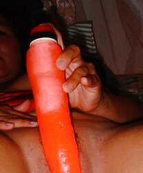 My girlfriends slit and her fake penis