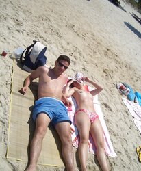 Italian duo on the beach