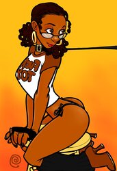 Luxurious Ebony Gals... Gaps Caboose and Great Muff