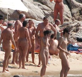 Nudists on the Beach!