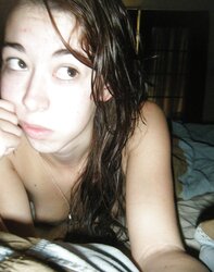 Splendid teenager selfshot