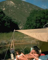 Dark Haired and stud camping and loving dicks