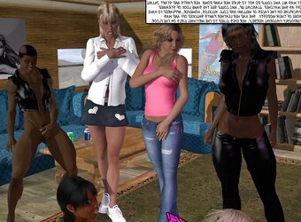 3d multiracial lesbos