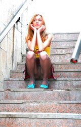 Upskirt Gash In Tights