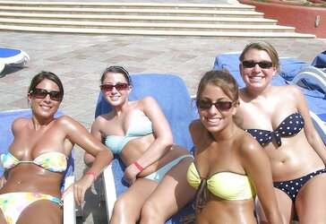 STUNNING WOMEN IN RED-HOT BATHING SUITS IV