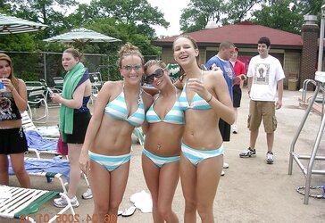 STUNNING WOMEN IN RED-HOT BATHING SUITS IV