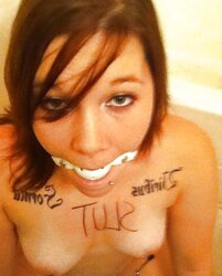 Youthful mega-slut open up and ball-gagged
