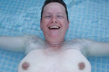 Sister in pool
