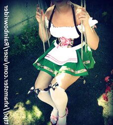 Her jummy backside wearing lingeries or costumes