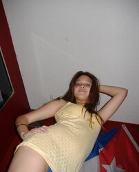 Cubanita Ardiente Showcasing Her Figure
