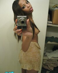 Dark-Hued fledgling teenager selfshot