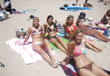 Beach teenagers