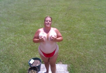 My baby in the yard