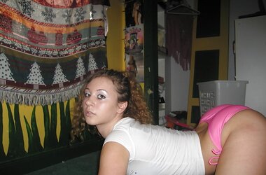 Cute damsels posing bare