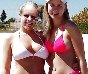 Bikini bathing suit brassiere plumper mature clad teenager ginormous fun bags
