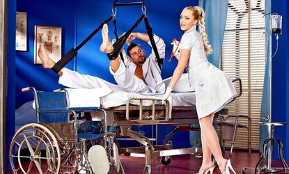 Tights nurse having fuck-fest