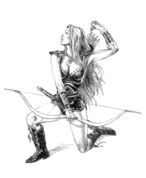Pinup Files DARK-HUED end WHITE by Darkko