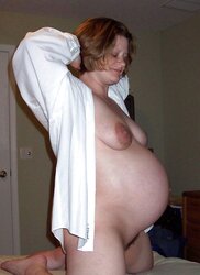 Pregnant honeys opening up broad