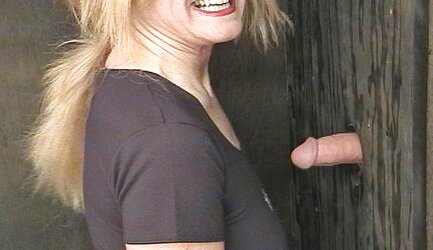 Gulping Jism at the Glory fuckhole