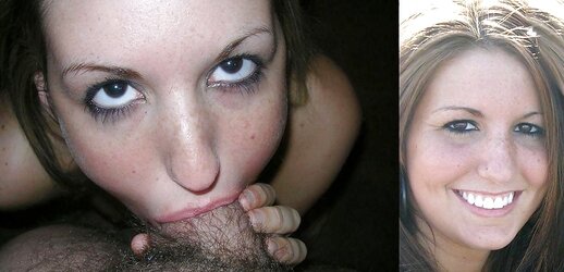 Before and after oral job and money-shot. Inexperienced.