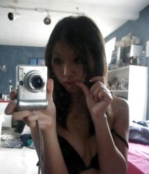 Asian teenager self photo