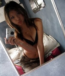 Asian teenager self photo