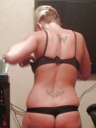 Scorching wife ash-blonde