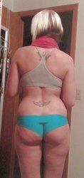Scorching wife ash-blonde