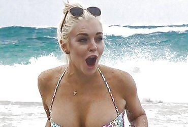 Lindsey Lohan liking jerking over this nasty tramp :)