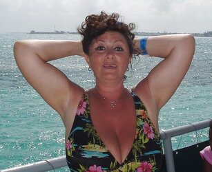 Granny plumper beach