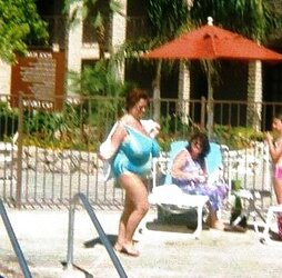 Granny plumper beach