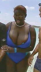 Granny plumper beach