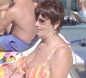 Granny plumper beach