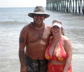 Granny plumper beach