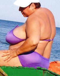Granny plumper beach