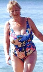 Granny plumper beach