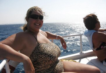 Granny plumper beach