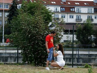 Deep-Throating In Public