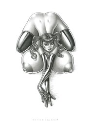 Enormous Breast Drawings Pt
