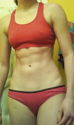 Splendid sporty gal like to be exhibitionistic