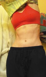 Splendid sporty gal like to be exhibitionistic