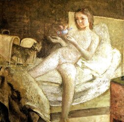 Painted Ero and Porn Art trio - Balthus